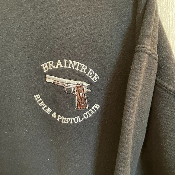 Vintage Gun Club Shooting Range 90s Crewneck Sweatshirt Braintree Massachusetts - Picture 2 of 7